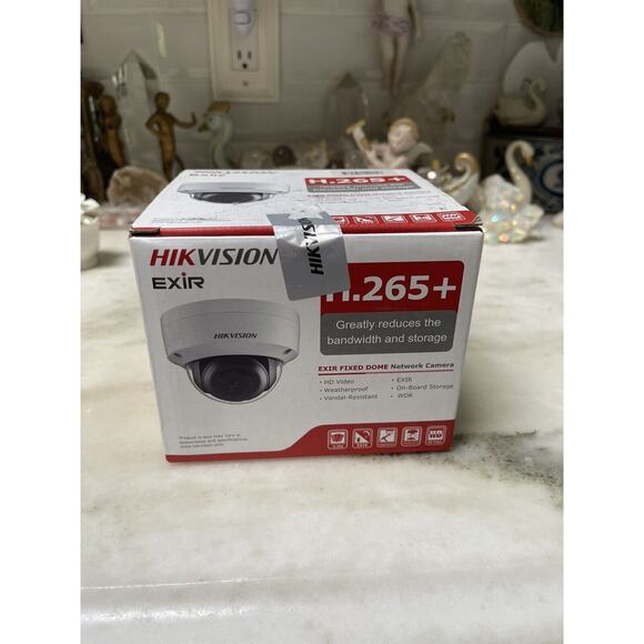 H.265+ HIKVISION FIXED DOME Security CAMERA HD VIDEO EXIR WDR NEW IN BOX - Picture 3 of 6